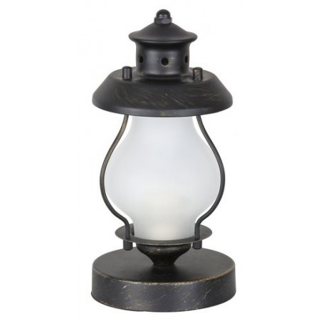 Rabalux 7346 - Victorio nočná lampa E14 C37 1x MAX 40W sklo antická zlatá/biela