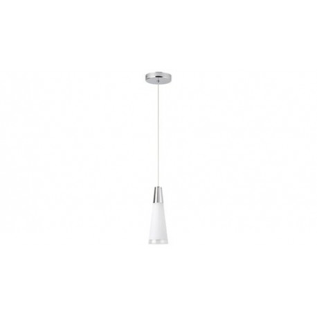 Rabalux 7607 - Camille závesné svietidlo E14 1x MAX 40W umelá hmota chrómová/opálové sklo