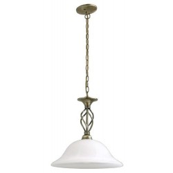 Rabalux 7136 - Beckworth luster E27 1x MAX 60W sklo bronzová/biele alabastrové sklo