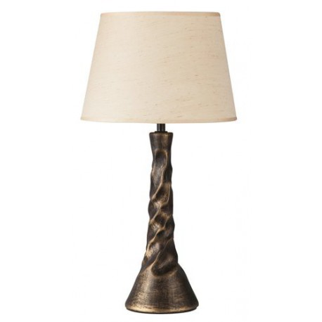 Rabalux 4376 - Hattie nočná lampa E14 1x MAX 40W textil antický bronz/krémová