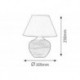 Rabalux 4391 - Molly nočná lampa E14 1x MAX 40W textil béžová/biela