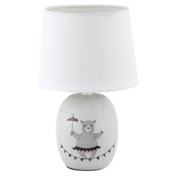 Rabalux 4607 - Dorka nočná lampa E14 1x MAX 40W textil svetlohnedý/á/é/šedá