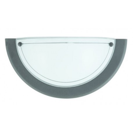 Rabalux 5163 - Ufo nástenné svietidlo E27 1x MAX 60W sklo čierna/opálové sklo