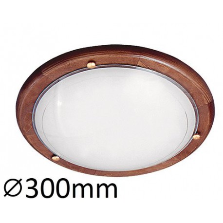 Rabalux 5417 - Ufo stropné svietidlo E27 1x MAX 60W sklo dub/opálové sklo