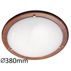 Rabalux 5427 - Ufo stropné svietidlo E27 2x MAX 60W sklo dub/opálové sklo