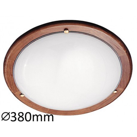 Rabalux 5427 - Ufo stropné svietidlo E27 2x MAX 60W sklo dub/opálové sklo