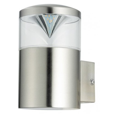 Rabalux 8559 - Charlotte vonkajšie nástenné svietidlo GU10 1x MAX 9W umelá hmota nehrdzavejúca ocel/priehľadná