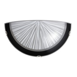 Rabalux 1856 - Sphere nástenné svietidlo E27 1x MAX 60W sklo čierna/biela