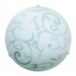 Rabalux 1845 - Scroll stropné svietidlo E27 1x MAX 60W sklo biela/priehľadná