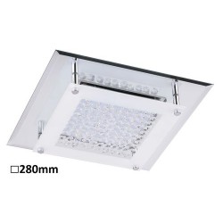 Rabalux 2444 - Sharon stropné svietidlo LED 12W sklo chrómová/priesvitný krištáľ