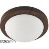 Rabalux 3567 - Disky stropné svietidlo E27 1x MAX 40W sklo wenge/opálové sklo