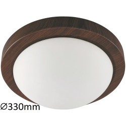 Rabalux 3568 - Disky stropné svietidlo E27 2x MAX 40W sklo wenge/opálové sklo