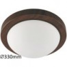 Rabalux 3568 - Disky stropné svietidlo E27 2x MAX 40W sklo wenge/opálové sklo