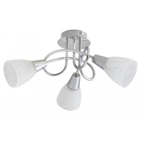 Rabalux 5534 - Jenna stropné svietidlo E14 3x MAX 40W sklo chrómová/biela