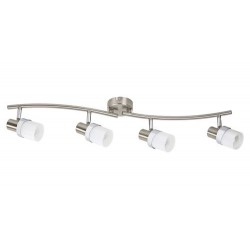 Rabalux 5634 - Finian bodové svietidlo E14 4x MAX 40W sklo saténová chrómová/opálové sklo