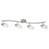 Rabalux 5634 - Finian bodové svietidlo E14 4x MAX 40W sklo saténová chrómová/opálové sklo
