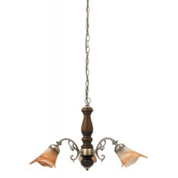 Rabalux 7093 - Rustic 3 luster E14 3x MAX 40W sklo bronzová/hnedá