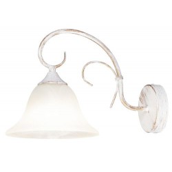 Rabalux 7186 - Katherine nástenné svietidlo E27 1x MAX 60W sklo antická biela/biele alabastrové sklo
