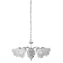 Rabalux 7245 - Rafaella luster E14 5x MAX 40W sklo chrómová/opálové sklo