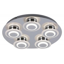 Rabalux 2260 - Demna stropné svietidlo LED 5x 4W sklo chrómová/priehľadná