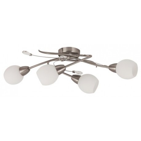 Rabalux 2620 - Emily stropné svietidlo E14 4x MAX 40W sklo saténová chrómová/biela