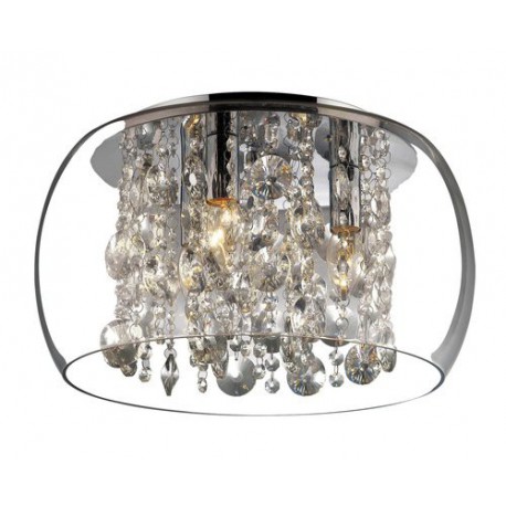 Rabalux 2827 - Brillant stropné svietidlo E14 3x MAX 40W sklo/ sklo krištál' priehľadná/priesvitný krištáľ