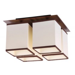 Rabalux 2897 - Kubu stropné svietidlo E14 4x MAX 40W umelá hmota béžová/béžová