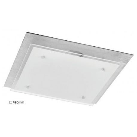 Rabalux 3031 - June stropné svietidlo LED 24W sklo strieborná fólia/biela