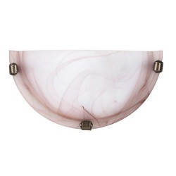 Rabalux 3053 - Alabastro nástenné svietidlo E27 1x MAX 60W sklo tabak-alabaster sklo/tabak-alabaster sklo