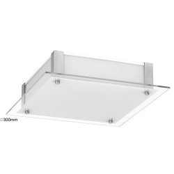 Rabalux 3069 - Carl LED stropné svietidlo LED 12W sklo biela/biela