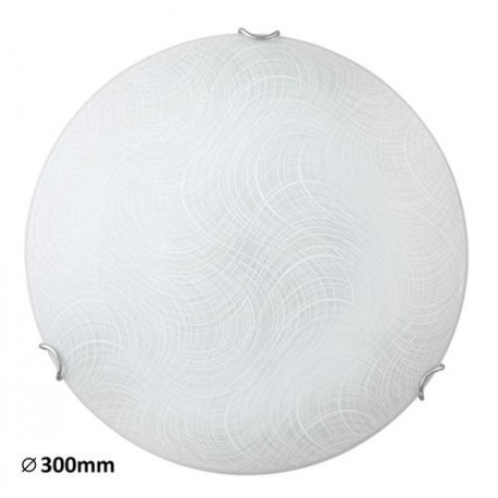 Rabalux 3230 - Tanner stropné svietidlo LED 12W sklo biela vzorovaná/biela