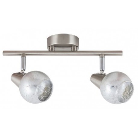 Rabalux 5926 - Noelle bodové svietidlo E14 2x MAX 25W sklo saténová chrómová/strieborná