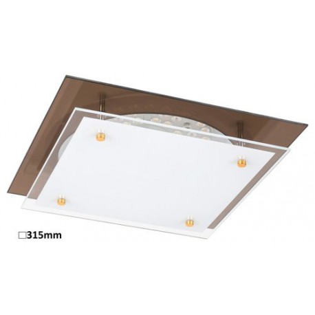 Rabalux 3027 - Janine stropné svietidlo LED 18W sklo jantár/biela