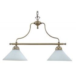Rabalux 2707 - Marian luster E27 2x MAX 60W sklo bronzová/biela