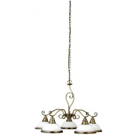 Rabalux 2755 - Elisett luster E27 5x MAX 60W sklo bronzová/bronzová