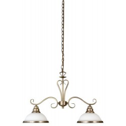 Rabalux 2757 - Elisett luster E27 2x MAX 60W sklo bronzová/bronzová