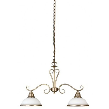 Rabalux 2757 - Elisett luster E27 2x MAX 60W sklo bronzová/bronzová