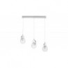 Rabalux 5670 - Assana závesné svietidlo LED 22W teplá biela kovové chrómová/opálové sklo