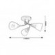 Rabalux 5690 - Connor stropné svietidlo E14 3x MAX 40W sklo saténová chrómová/opálové sklo