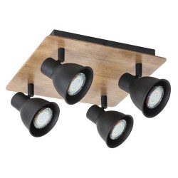 Rabalux 5905 - Mac bodové svietidlo GU10 4x MAX 35W kovové čierna/čierna