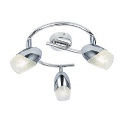 Rabalux 5922 - Jennifer bodové svietidlo E14 3x MAX 40W sklo chrómová/chrómová