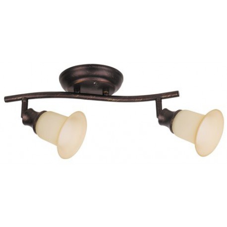 Rabalux 6066 - Claire bodové svietidlo E14 2x MAX 40W sklo hnedá/hnedá