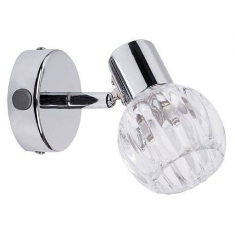 Rabalux 6091 - Lauren bodové svietidlo E14 1x MAX 40W sklo chrómová/priehľadná