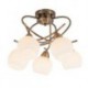 Rabalux 7120 - Evangeline stropné svietidlo E14 5x MAX 40W sklo antický bronz/biela