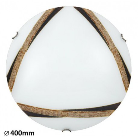 Rabalux 1948 - Art bronze stropné svietidlo E27 2x MAX 60W sklo biela/biela vzorovaná