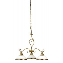 Rabalux 2753 - Elisett luster E27 3x MAX 60W sklo bronzová/bronzová