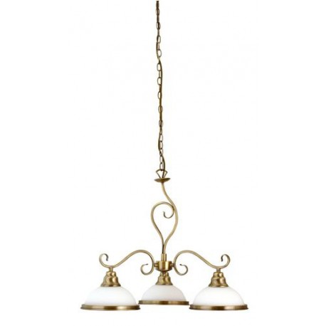 Rabalux 2753 - Elisett luster E27 3x MAX 60W sklo bronzová/bronzová