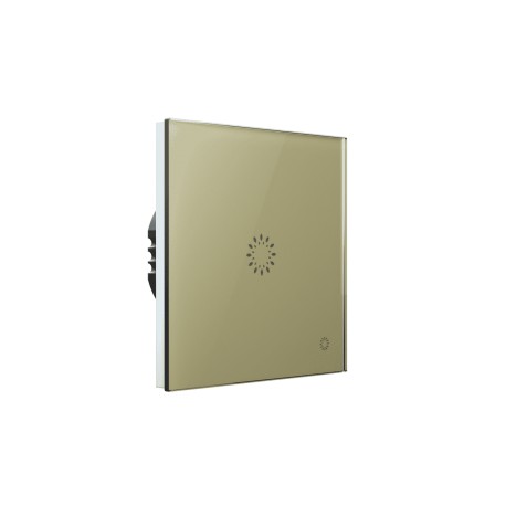 Glasense sklenené vypínače - Zandium Gold, 1-tlačidlový TR6, Bez WiFi
