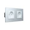 Glasense sklenené zásuvky - Polarium White, 2-zásuvka, Bez WiFi