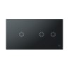 Glasense 2 Panel - Graphenium Black, 1 tlačidlo + 2 tlačidlo